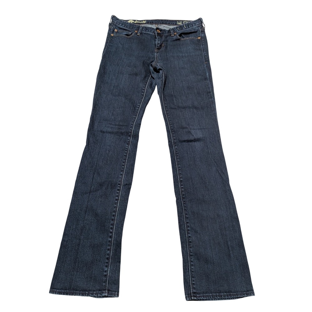 Madewell Jeans Women 29 Blue Rail Straight Dark Wash Stretch Denim Classic Pant